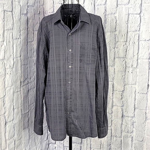 ROCK‎ AND REPUBLIC Men's Gray Casual Shirt Large - Picture 1 of 7
